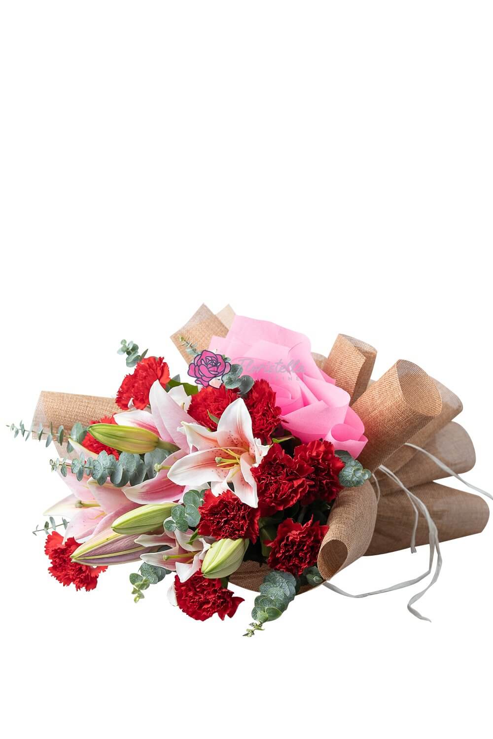 Carmine romantic flower gift for sending to loved ones in the Philippines.