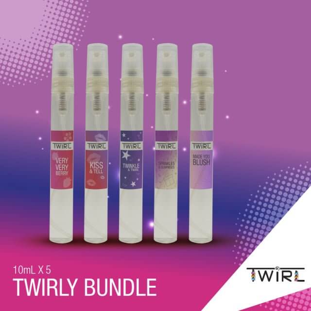 Twirl Perfume 10ml Set Of 5 - Assorted Scents - Gift Go Now
