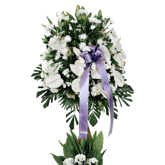 White Condolence Flowers - Gift Go Now
