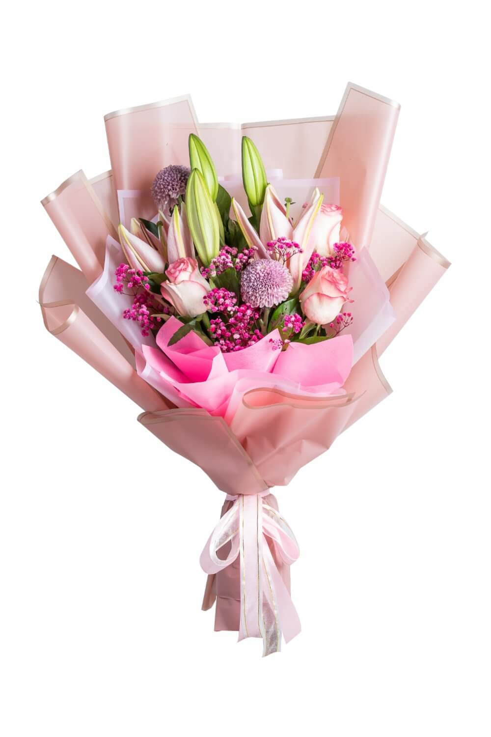 Blushing Blooms — Send to Philippines | GiftGoNow