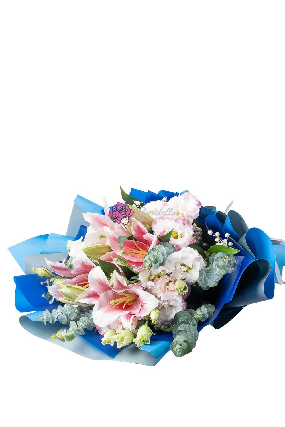 Bubble Gum flower arrangement for delivery to loved ones in the Philippines.