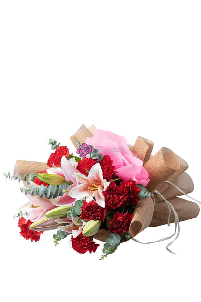 Carmine romantic flower gift for sending to loved ones in the Philippines.