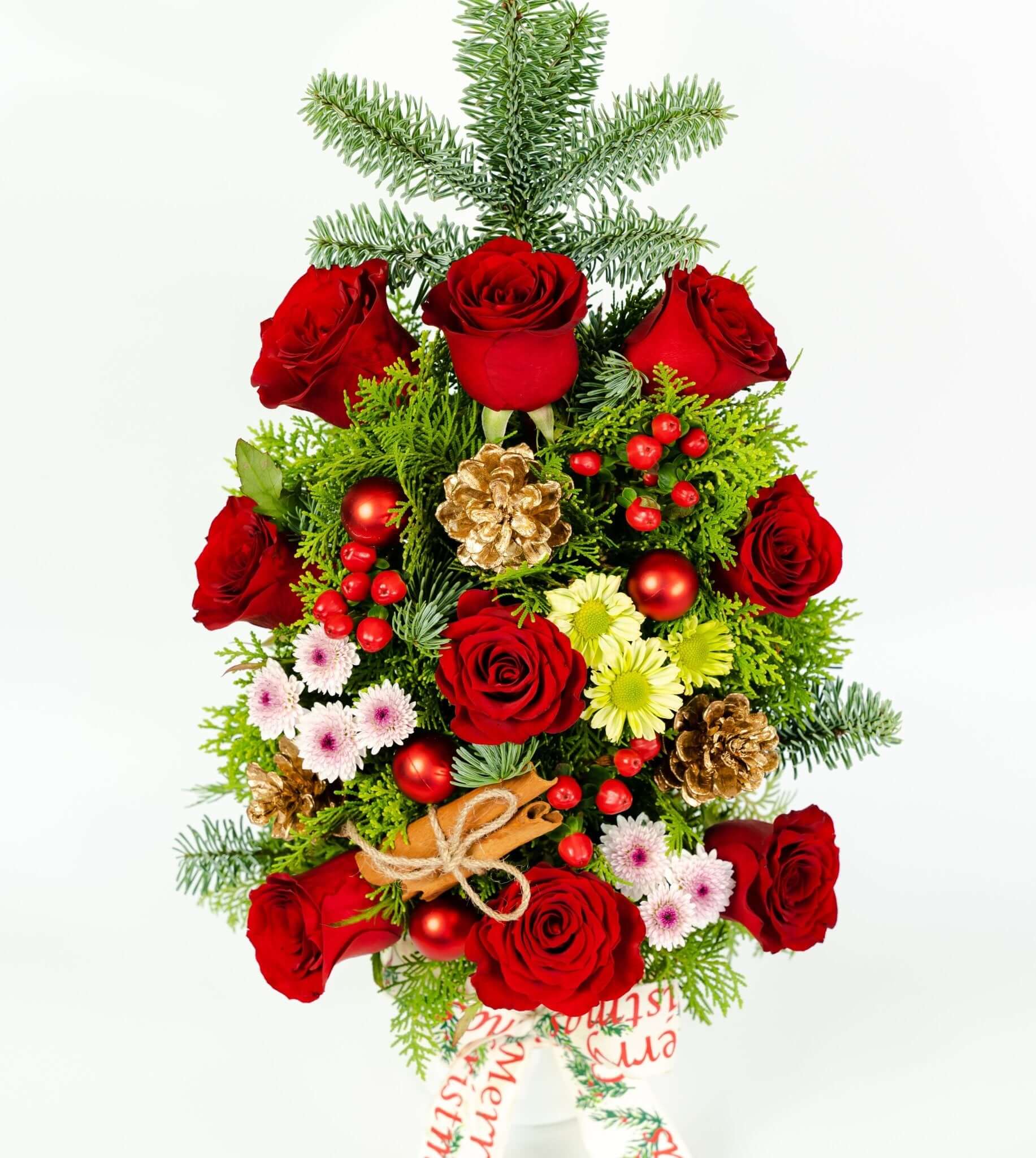 Festive Berry Burst flower arrangement for delivery to loved ones in the Philippines.