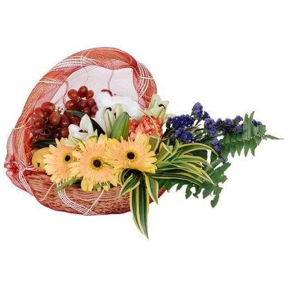 Flower And Fruit Basket — Send to Philippines | GiftGoNow
