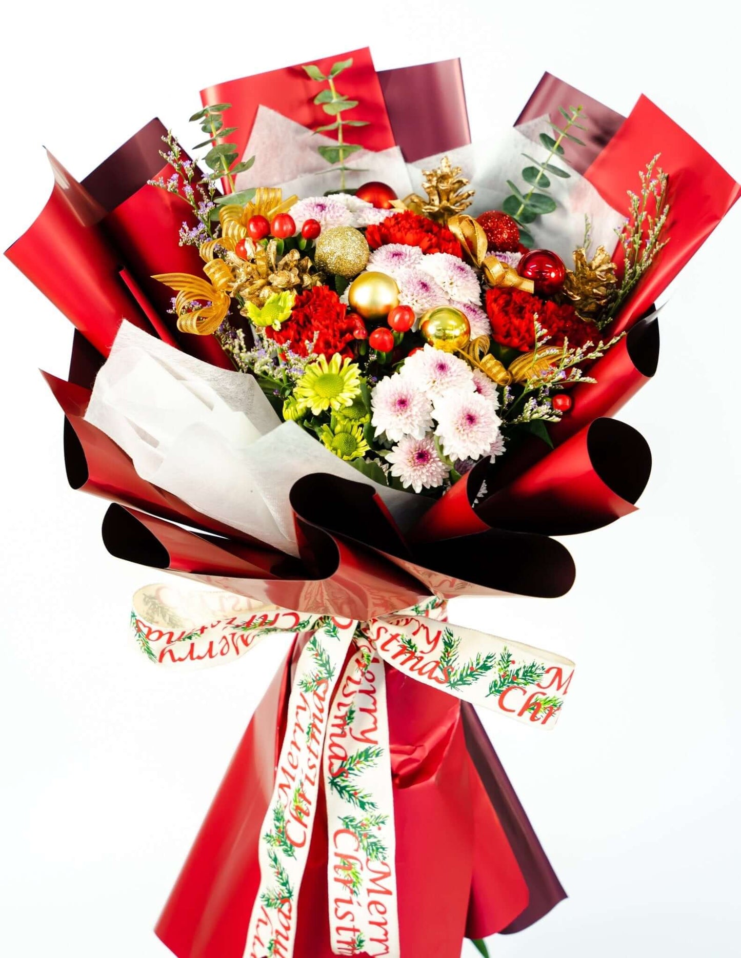 Holiday Cheer Bouquet flower arrangement for delivery to loved ones in the Philippines.