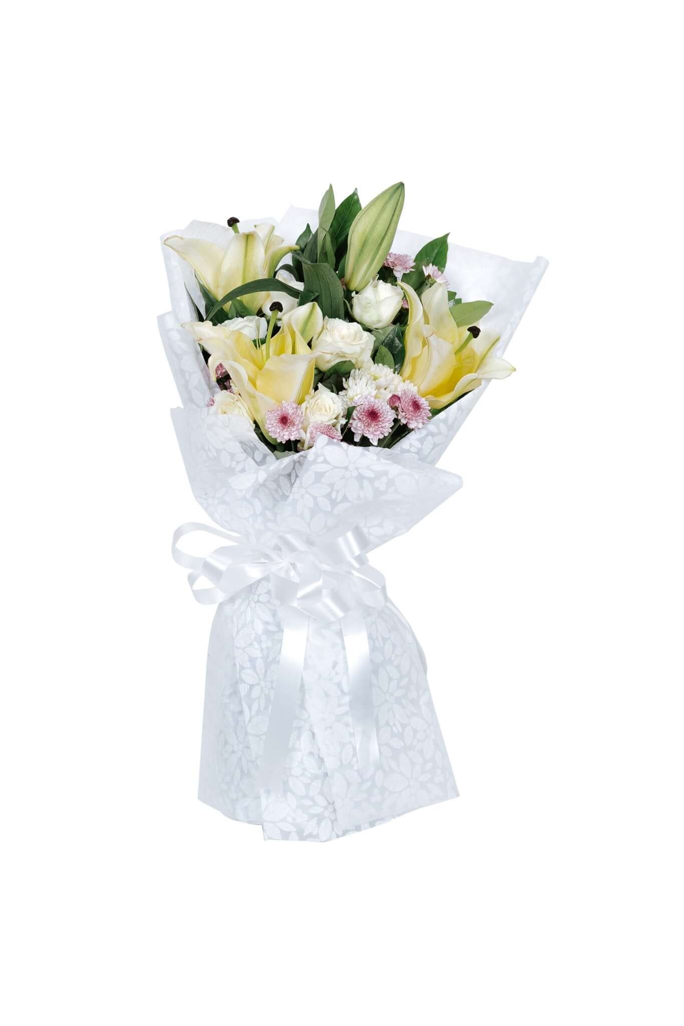 Lilies and white roses — Send to Philippines | GiftGoNow