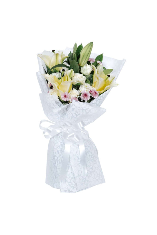 Lilies and white roses - Gift Go Now