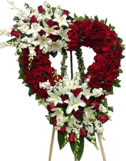 Purity and Spiritual Condolences Flower Stand - Gift Go Now