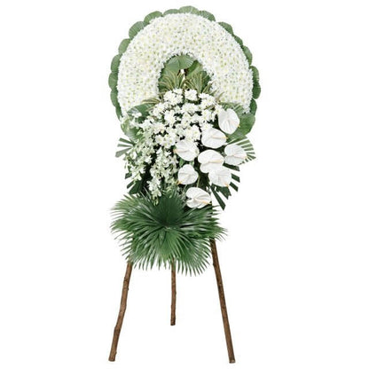Round Condolence Flowers — Send to Philippines | GiftGoNow