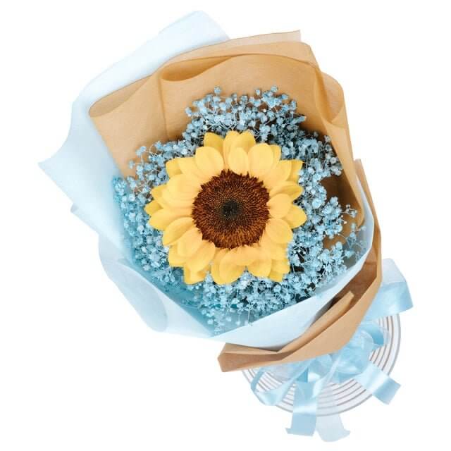 Sunflower with Baby's Breath — Send to Philippines | GiftGoNow