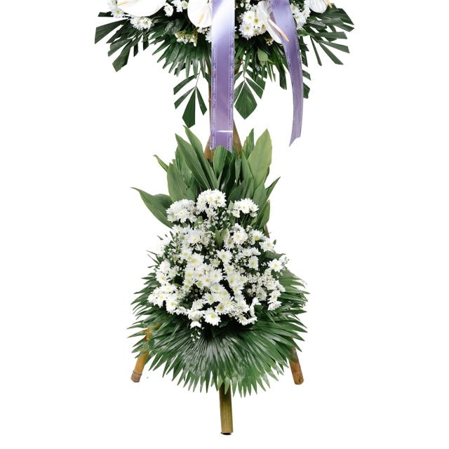 White Condolence Flowers - Gift Go Now