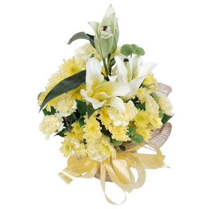 Yellow Flower Basket - Gift Go Now